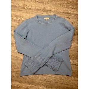 Burberry Cashmere Women’s Light Blue Sweater Large